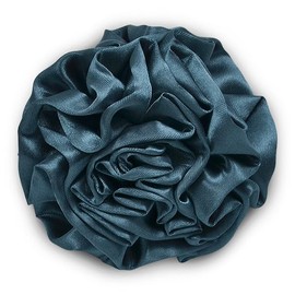 Expo International Rolled Fabric Flower Brooch and Hairclip | Blue