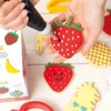 Decora 0255194 Plastic Pineapple and Strawberry Cookie Cutter Set of