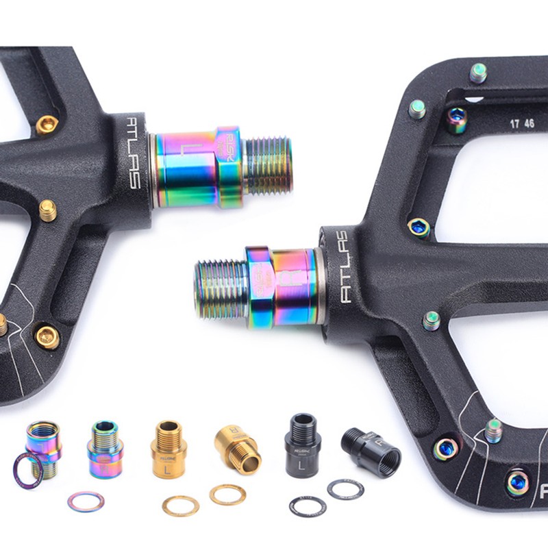 Bike Pedal Extender Cycle Pedals Adapters Bike Pedal Extension Shaft