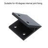 uxcell 2Pcs 45 Degree Angle Aluminum Profile Corner Brackets, Corner