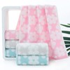 Pidada Hand Towels Set of 2 Floral Pattern 100% Cotton