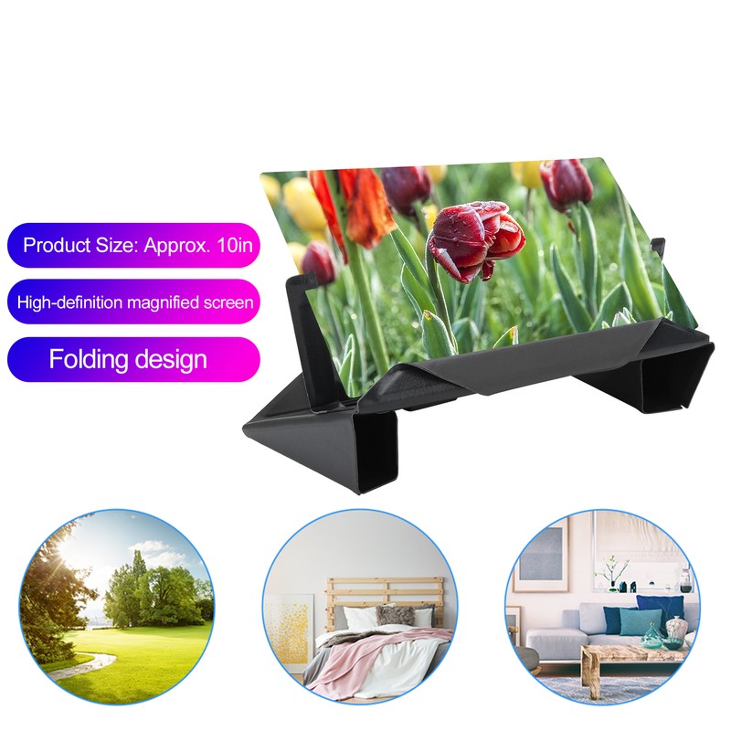10 Inch Mobile Phone Screen Amplifier 9D Foldable Eye Protective