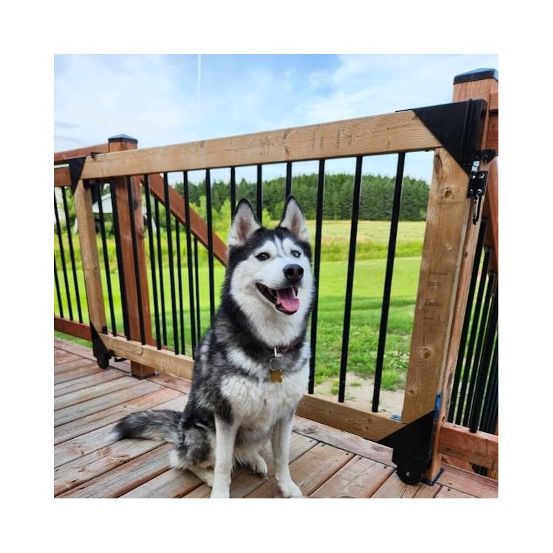 Pylex 11052 11070 Sliding Gate Kit, Black