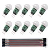 AEDIKO 10pcs AM312 PIR Motion Sensor AM312 Mini Detector Module