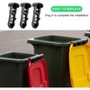 RODISHOMM 6PCs Wheelie Bin Lid Hinge Pins, Durable Trash Can