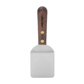 HIC Kitchen Dexter-Russell Mini Turner, Stainless Steel with Walnut Handle, Made in the USA,, Natural