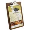 Chalkboards UK Premium Clip Board, Wood, Dark Oak, 34 x