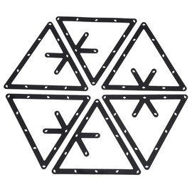 Laroal 6 Pcs Billiard Triangle Set Magic Rack Pro Perfect for 8-Ball 9-Ball and 10-Ball Precise and Durable Billiard Rack for Home and Professionals