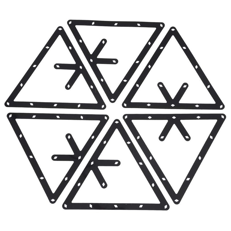 Laroal 6 Pcs Billiard Triangle Set Magic Rack Pro Perfect
