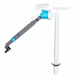 Hulthor Universal Toilet Fill Valve – Quiet Refill, Adjustable Float Arm, Bottom & Side Entry Options, 1/2" Inlet Compatible (Bottom Entry)