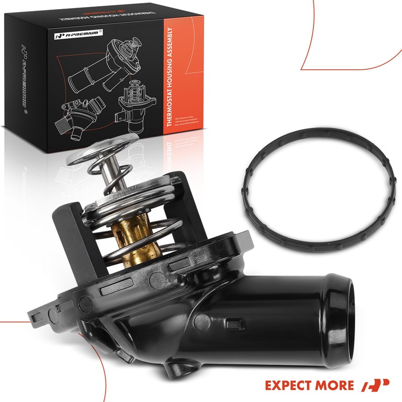 A-Premium Engine Coolant Thermostat Housing Assembly Compatible with Honda Accord