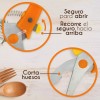 J.H. Company Tijeras De Cocina Curva Corta Carne Hueso Ergonomica