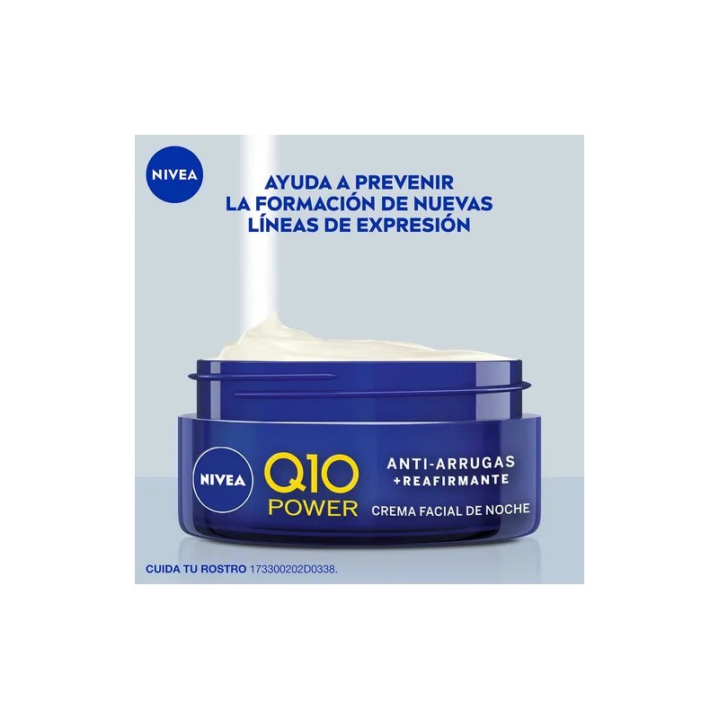 Crema Facial Nivea Q10 Antiarrugas Reafirmante Noche 50 Ml