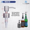 Top Home Store Stainless Steel Soap & Lotion Dispenser Pumps,