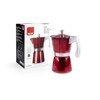 Cafetera Italiana Express Evva Aluminio Rojo 6 Tazas Ibili