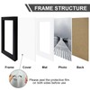 4pcs 6x4in Photo Frame Black Picture Frame Wood Frame Poster