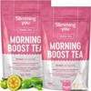 Detox Tea Morning Boost Tea (2 Pack), All Natural Herbal