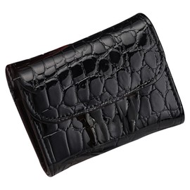 LFWATAXY RFID Blocking PU Leather Credit Card Holder Wallet for Women, Compact Accordion Card Case with Multiple Slots, Small Buckle Coin Purse, Stone Litchi Pattern ID Card Organizer (Style-3)