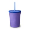 Evenflo GoSili Straw Cup, 12oz. Purple/Cobalt