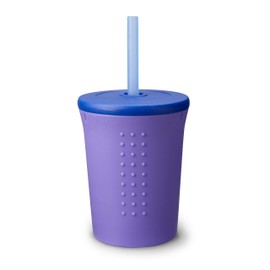 Evenflo GoSili Straw Cup, 12oz. Purple/Cobalt