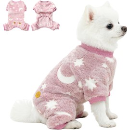 Sueter para Perros Chicos, Ropa Luminosa para Perros, Ropa para Perro pequeños, Ropa para Gato, Antiene el Calor, Suéter cálido y Suave para Mascota, para otoño Invierno (Rosa, Small)