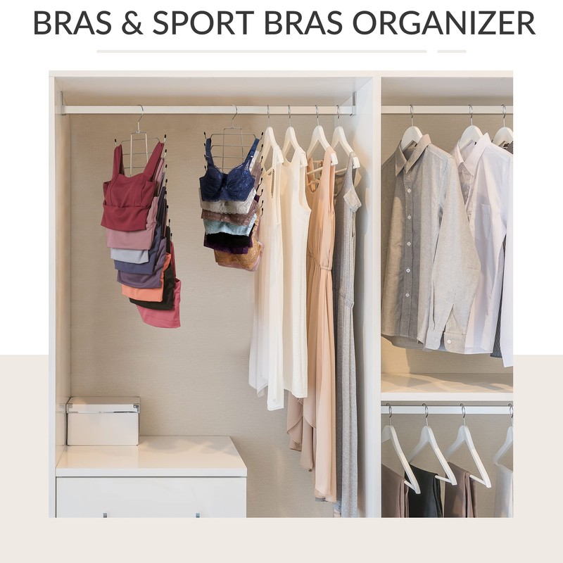 ZEDODIER 2 Pack Tank Top Hanger Space Saving, Bra Hangers