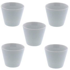 Tableware East Multi Cups Set of 5, Clear White Style 200cc