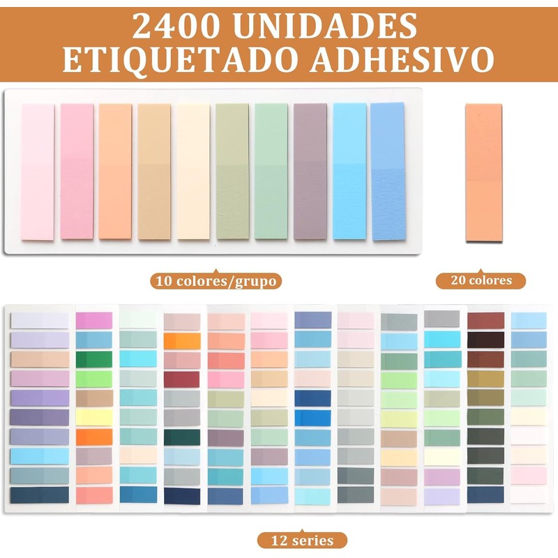 Marcadores de página Multifuncional, Material Escolar Oficina, Post It Para
