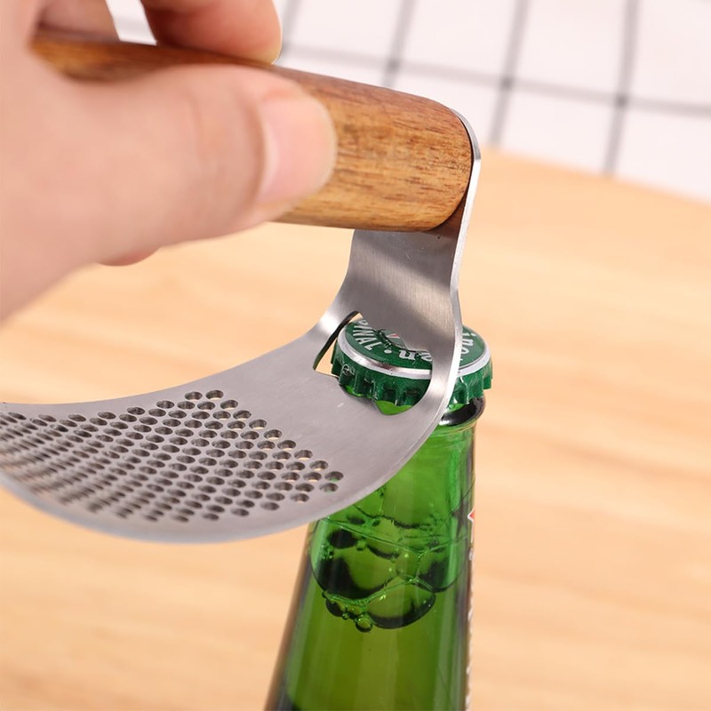 Nicear Professional Stainless Steel Garlic Press and Crusher with Ergonomic