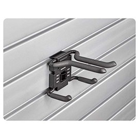 HandiWall Ski Hook with Locking Bracket for Sport Storage on Slatwall Panels