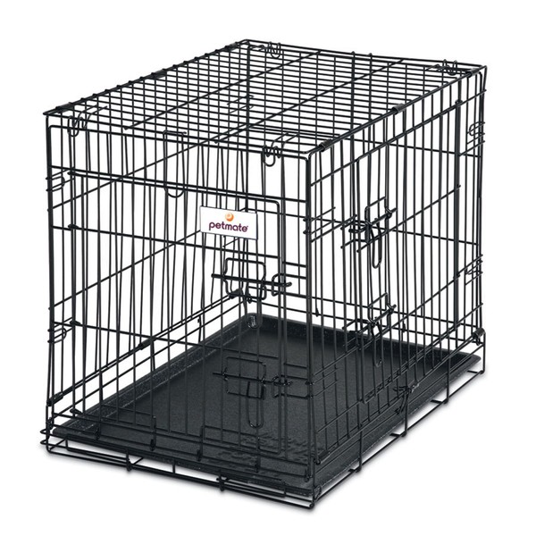 Petmate 19-Inch 2-Door Training Retreats Wire Kennel for Dogs Upto