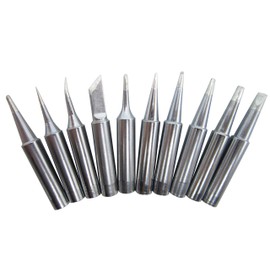 10 PCS Soldering Tips 900M for Hakko 936 937 888D 907 FX-600 Milwaukee M12SI-D Radio Shack Yihua 936B x-tronics 909 878AD Zany 853D Atten Quick Aoyue Bakon Solder Iron Station Bit Tip