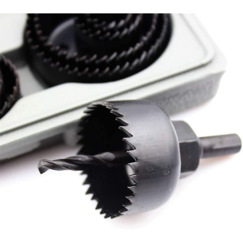 NEW 16PC HOLESAW SET CUTTING KIT 19-127MM WOOD METAL ALLOYS