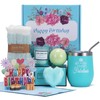 Docik Birthday Gifts for Women Including 12oz Wine Tumbler