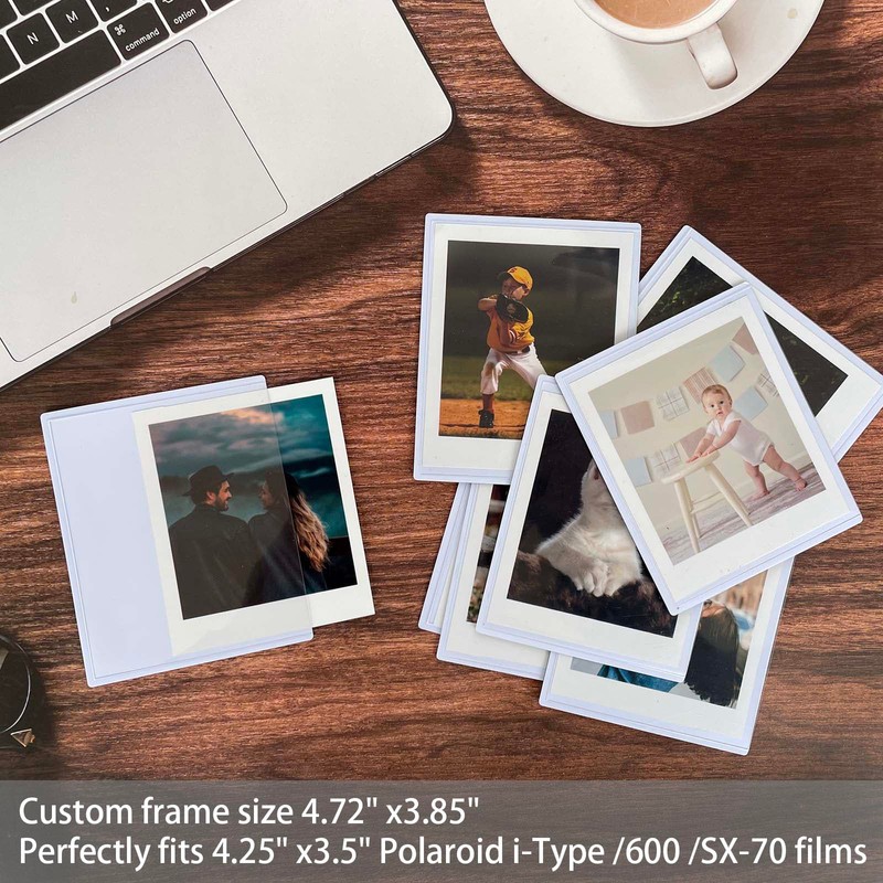 SULEPE Polaroid Magnetic Picture Frame 3.5x4.25 Inch, Fridge Magnet Frame