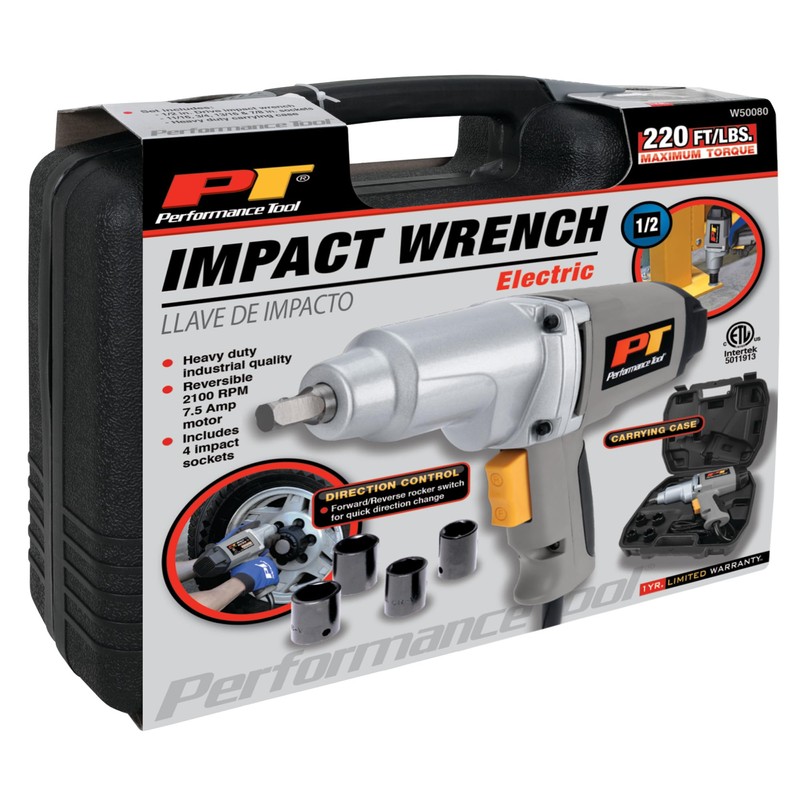 Performance Tool W50080 1/2-Inch Drive and 110-volt Impact Wrench