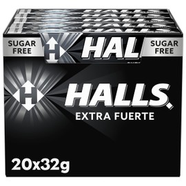 Halls Caramelle alla menta Extrastrong senza Zucchero - confezione 20x32g