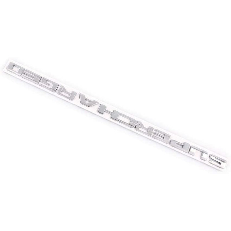 2X Supercharged Letter Emblem Metal Badges Nameplate Logo (Chrome)