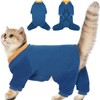 ADNIKIA Cat Hair Sticky Onesie, Prevent Hair Loss Cat Pajamas,