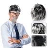 Keymall Old Man Wig And Mustache Set Grandpa Costume Accessories