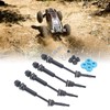 4Pcs RC Car Drive Shaft Set Front Rear Universal Axles