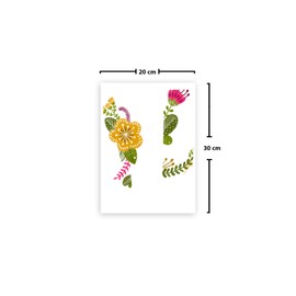 Le Jardin du Lin Bedruckte Baumwoll Taschen mit Kordelzug, Einkaufstasche, Beutel, Stoffsack, Stofftasche, Gemüsesack, Wiederverwendbare, Umweltfreundlich, Mehrzweck, Faltbar, Größe: 20x30 Cm