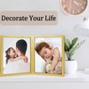 ORIVAN 8x10 Double Picture Frames Hinged Folding Photo Frames Vertical