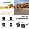 Cyxus Adjustable Tint Sunglasses 1-17 Gears Rounded Polarized Glasses Lenses