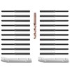 BLIKA 20 Pack 3/16" Black Right&Left Handed Thread Swage Lag