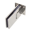 90 Degree Bathroom Door Clip Stainless Steel DoubleSided Shower Glass