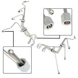 WFLNHB Fuel Injection Lines 8 Set Replacement for Ford 6.9L 7.3L IDI Diesel F Series 1983-1994