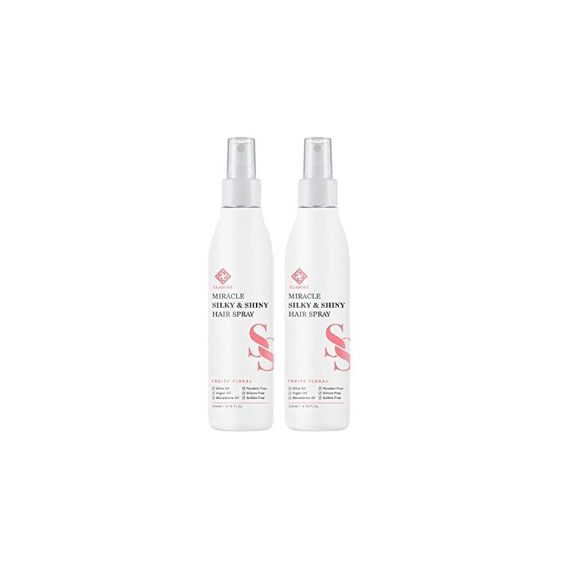 Elabore 2 Pack Miracle Silky & Shiny Hair Spray 200ml