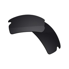 Boldbright Replacement Lenses Compatible with Oakley Flak 2.0 XL OO9188 Sunglasses - Stealth Black