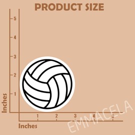 (3PCS) Volleyball Stickers – Sport Decals for Volleyball Players & Teams – Waterproof for Laptop, Tumbler, Phone, 3x3 Inch